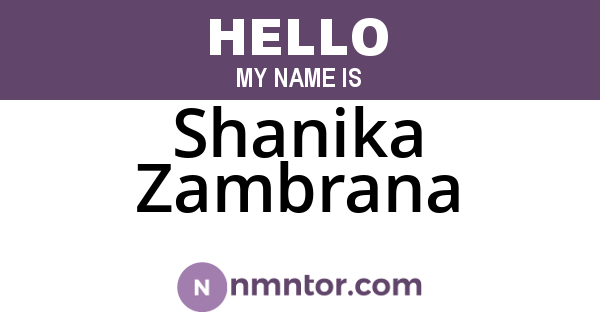 Shanika Zambrana