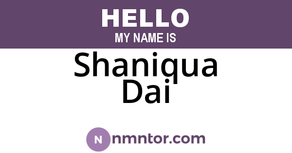 Shaniqua Dai