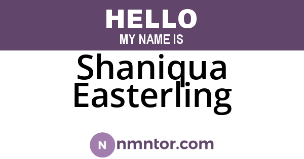 Shaniqua Easterling
