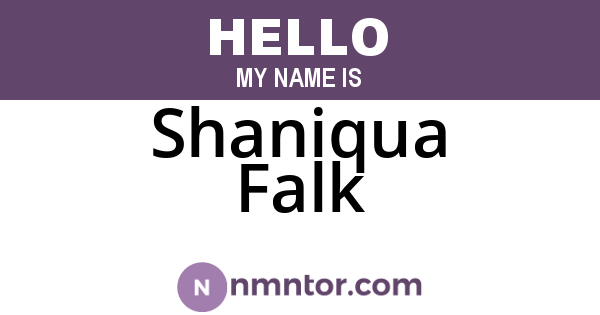 Shaniqua Falk