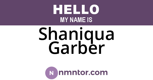 Shaniqua Garber