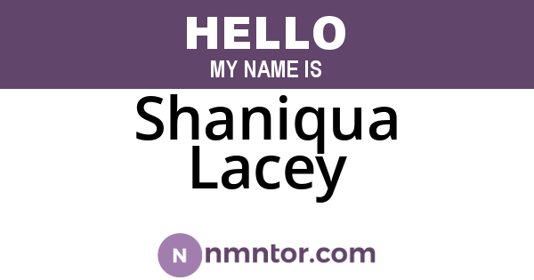 Shaniqua Lacey