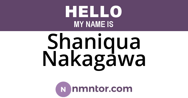 Shaniqua Nakagawa