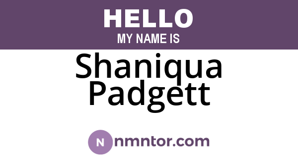 Shaniqua Padgett