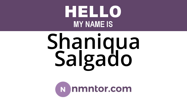 Shaniqua Salgado