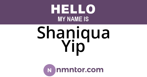 Shaniqua Yip