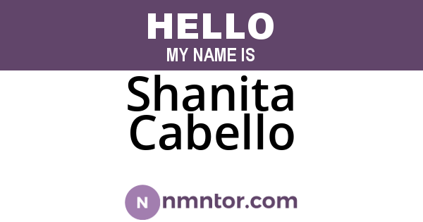 Shanita Cabello