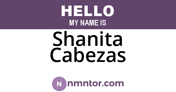 Shanita Cabezas