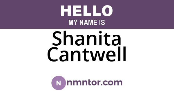 Shanita Cantwell