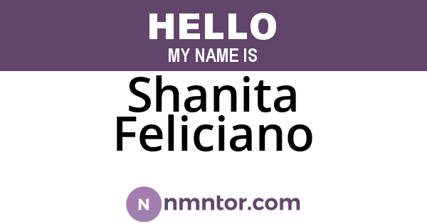 Shanita Feliciano