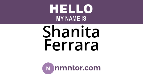 Shanita Ferrara