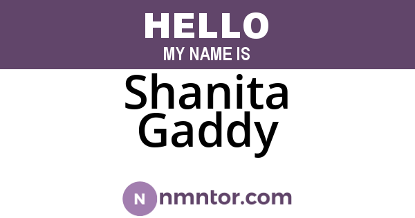 Shanita Gaddy