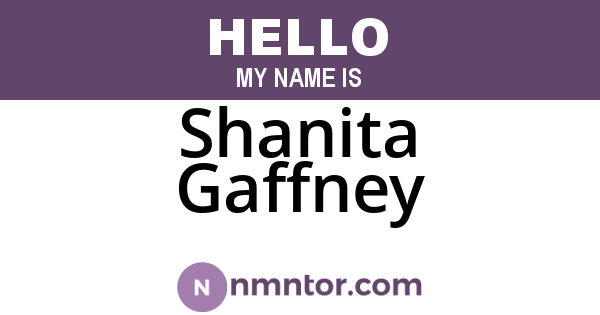 Shanita Gaffney