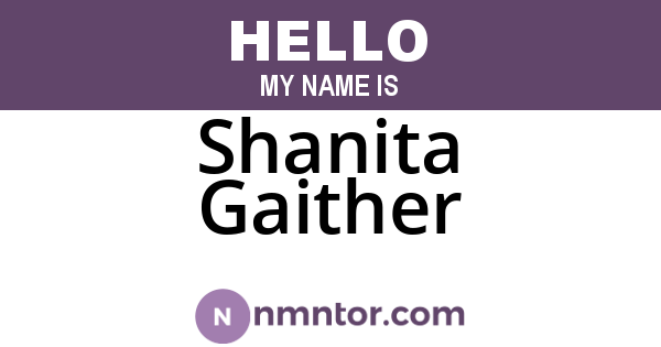 Shanita Gaither