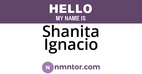 Shanita Ignacio