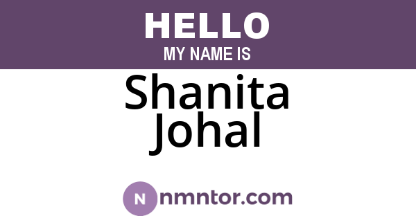 Shanita Johal