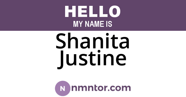 Shanita Justine