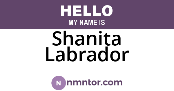 Shanita Labrador