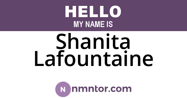 Shanita Lafountaine