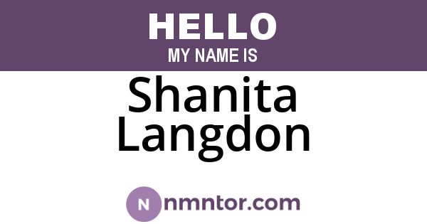 Shanita Langdon