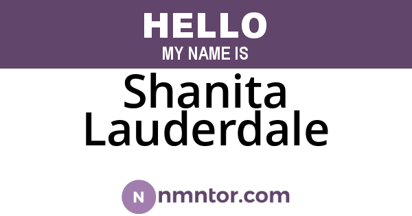 Shanita Lauderdale
