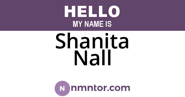 Shanita Nall