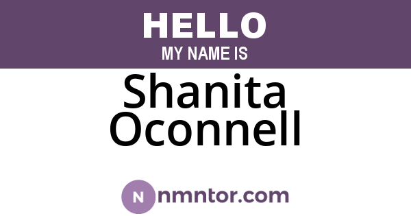 Shanita Oconnell