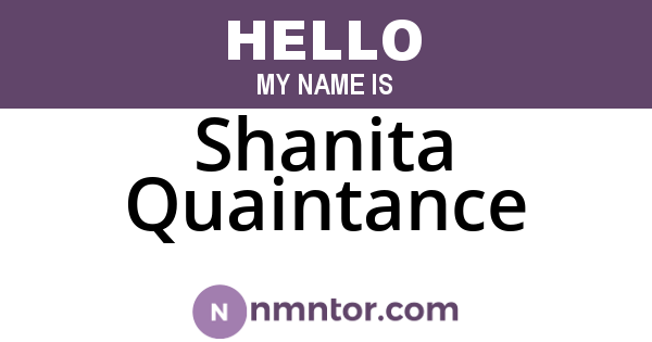 Shanita Quaintance