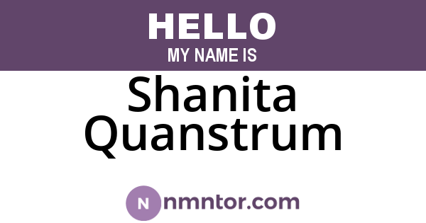 Shanita Quanstrum