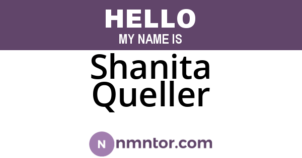 Shanita Queller