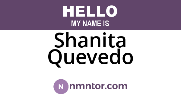 Shanita Quevedo