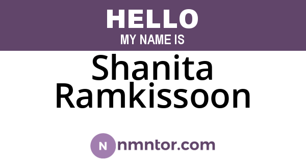 Shanita Ramkissoon