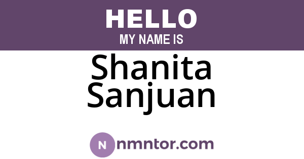 Shanita Sanjuan