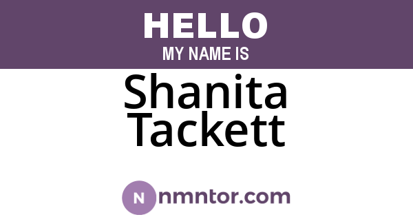 Shanita Tackett