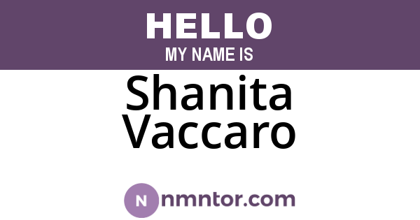Shanita Vaccaro