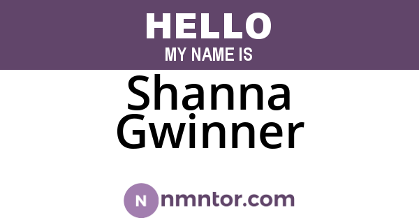Shanna Gwinner