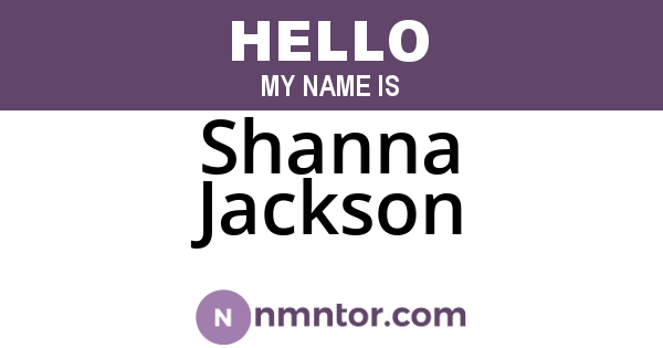 Shanna Jackson