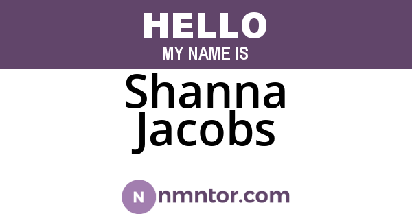 Shanna Jacobs