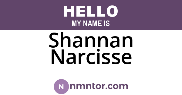 Shannan Narcisse