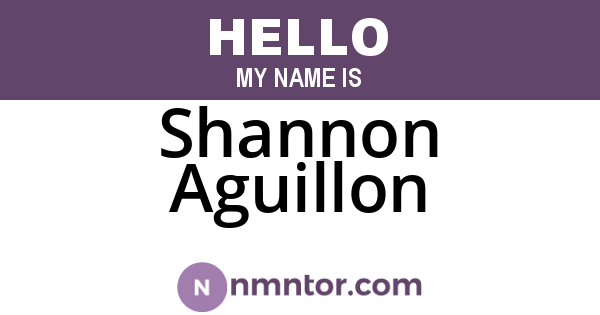 Shannon Aguillon