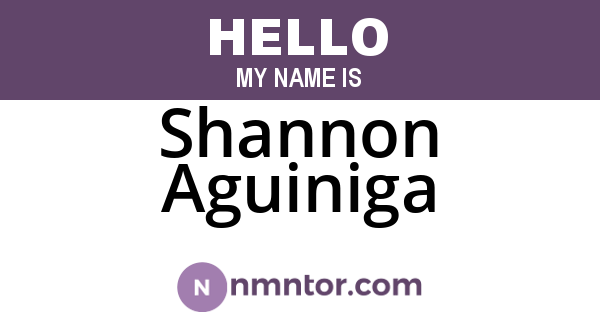 Shannon Aguiniga