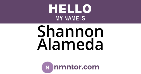 Shannon Alameda