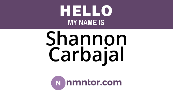 Shannon Carbajal