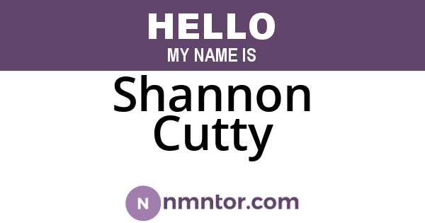 Shannon Cutty