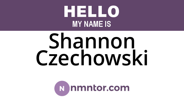 Shannon Czechowski