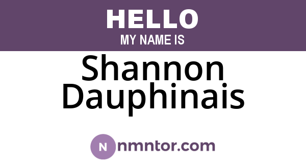 Shannon Dauphinais