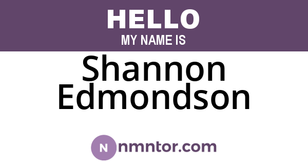 Shannon Edmondson