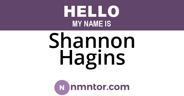 Shannon Hagins