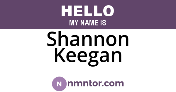 Shannon Keegan