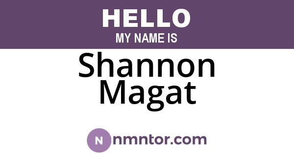 Shannon Magat